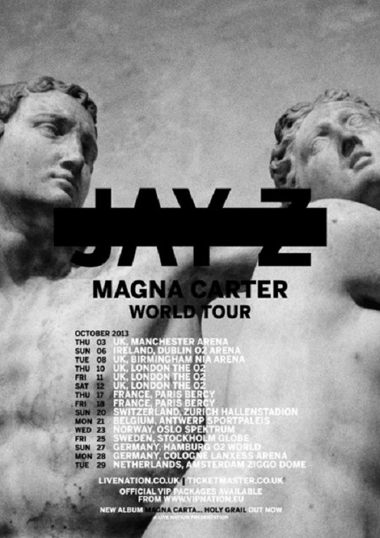 Jay Z Announces Magna Carta World Tour 